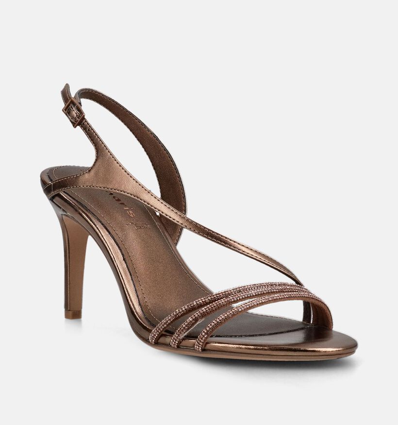 Tamaris Gouden Sandalen met hak voor dames (371790)