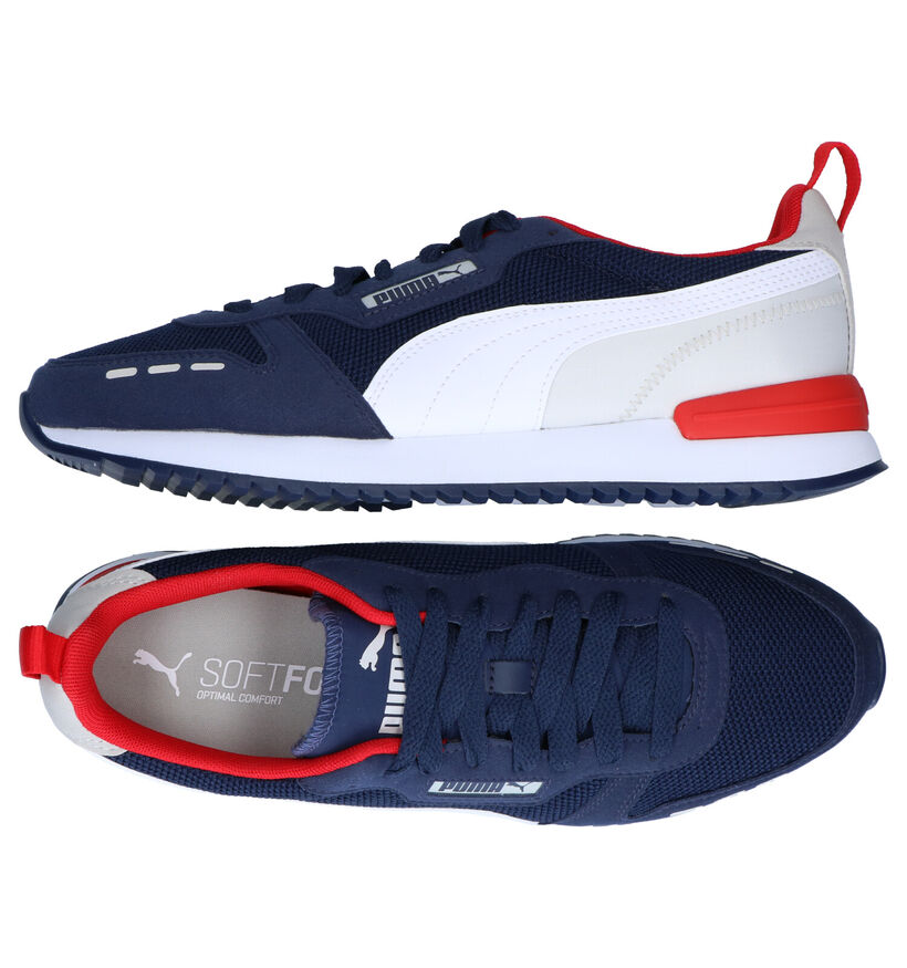 Puma Baskets basses en Bleu foncé en simili cuir (288552)