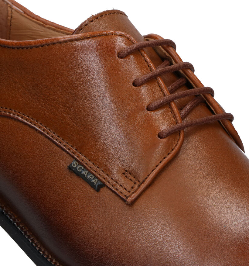 Scapa Chaussures classiques en Cognac pour hommes (324205) - pour semelles orthopédiques