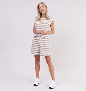 Vila Santa Blauw Getreepte Short voor dames (330202)