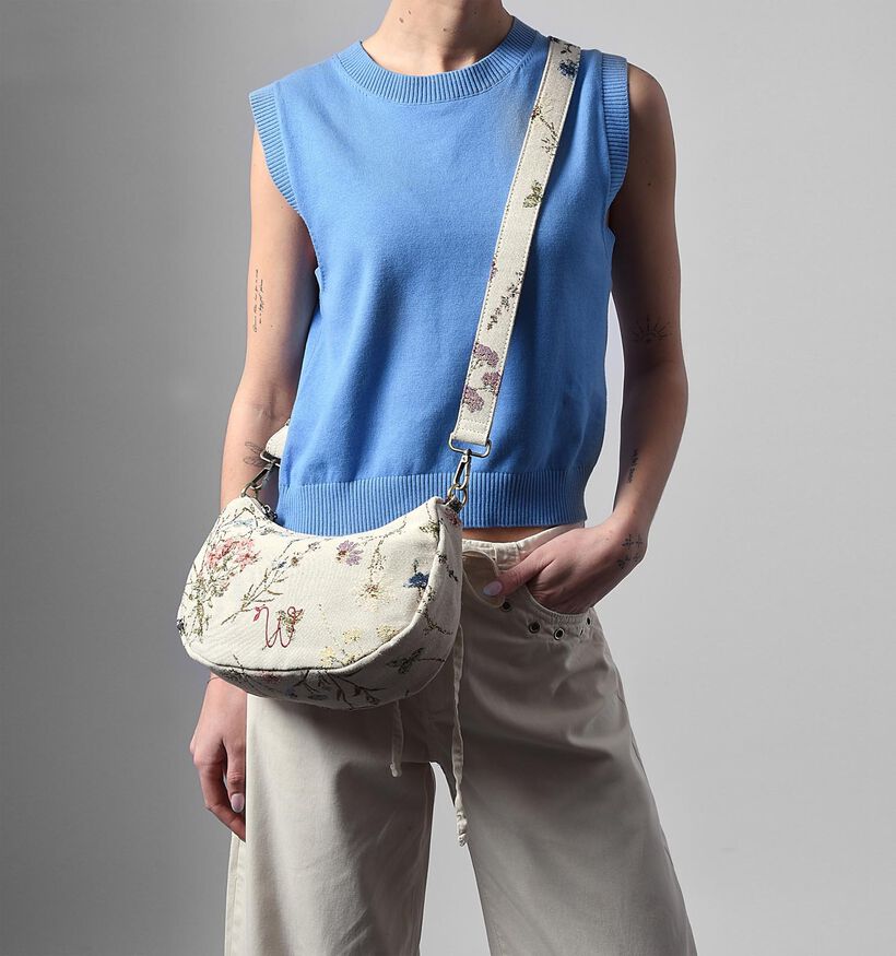 Woomen Alocasia Flowers Ecru Schoudertas voor dames (370779)