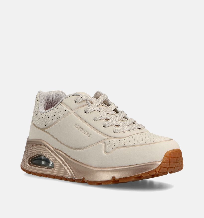 Skechers Uno Witte Sneakers voor meisjes (360944) - geschikt voor steunzolen