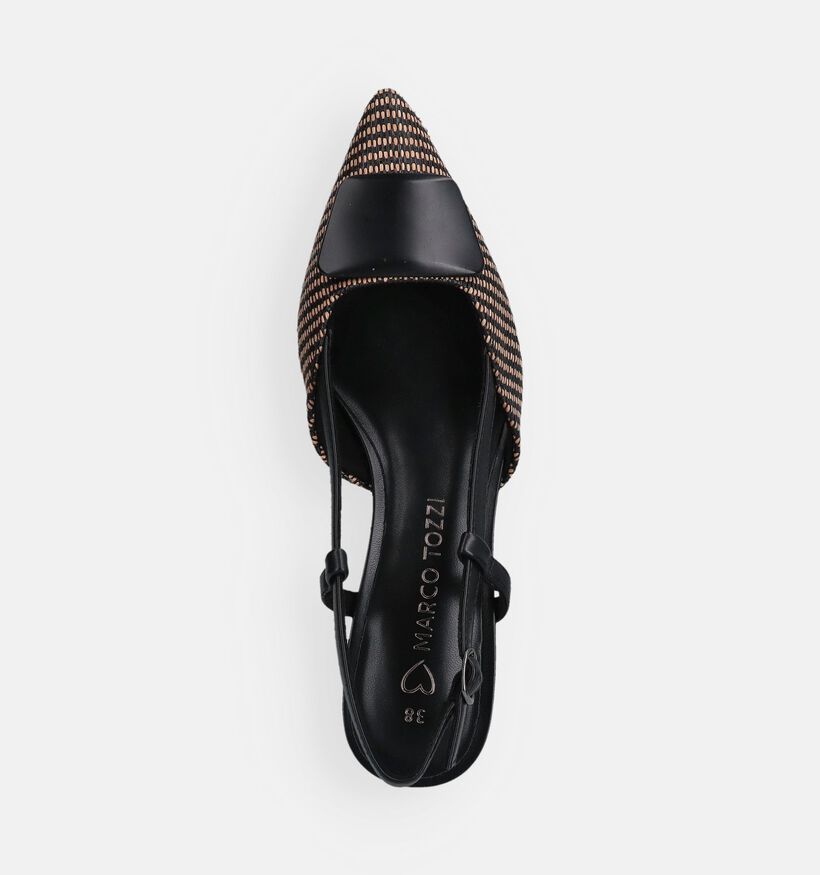 Marco Tozzi Escarpins slingback en Noir pour femmes (367963)