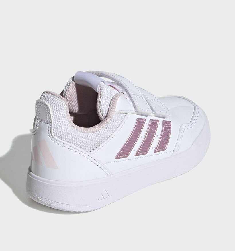 adidas Tensaur Sport 3.0 Baskets basses en Blanc/Rose pour filles (375403)