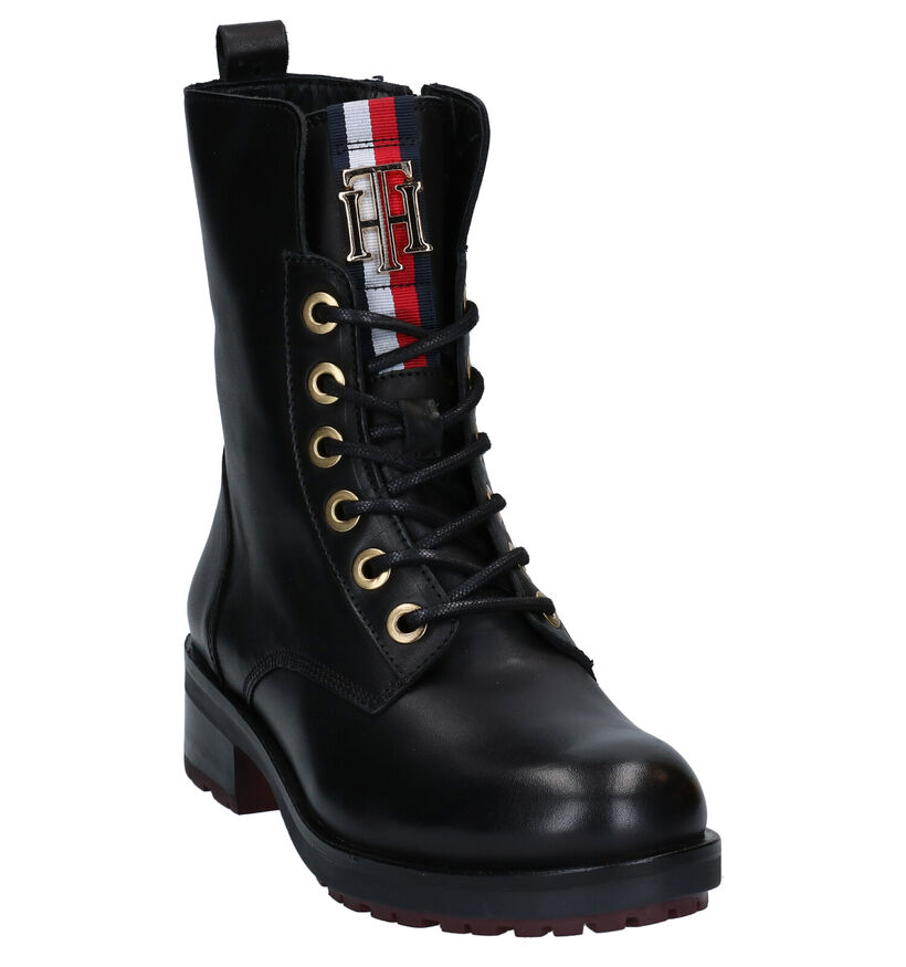 Tommy Hilfiger Essential Zwarte Boots in leer (279975)