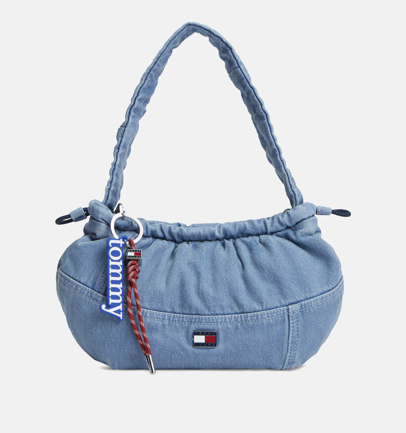 Tommy Hilfiger Icon Charms Demin Blauwe Schoudertas voor dames (375862)