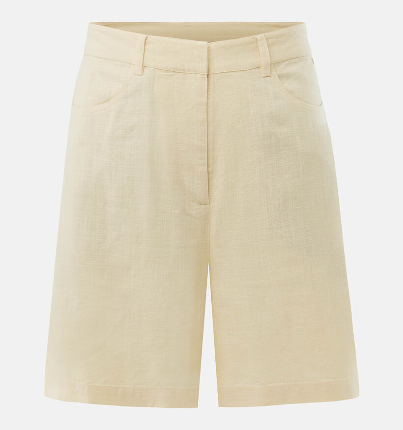 Mexx Linen Mix Slub Lichtgele Short voor dames (368586)