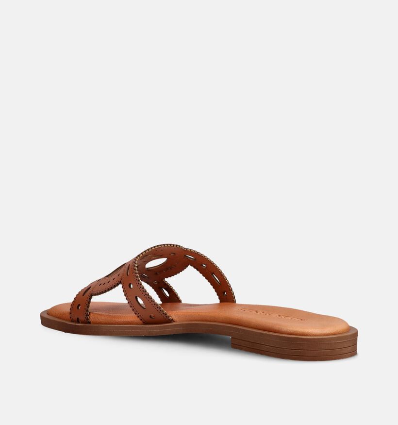 River Woods Catleen Nu-pieds plates en Cognac pour femmes (373090)