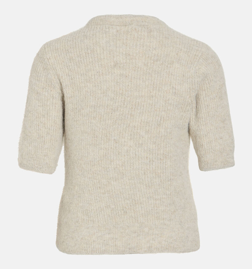 Vila Itza Natural Melan Pull en Beige pour femmes (378488)