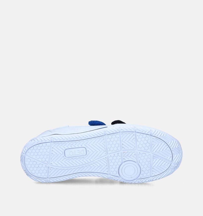Deto Witte Turnpantoffels met Velcro voor jongens (310450) - geschikt voor steunzolen