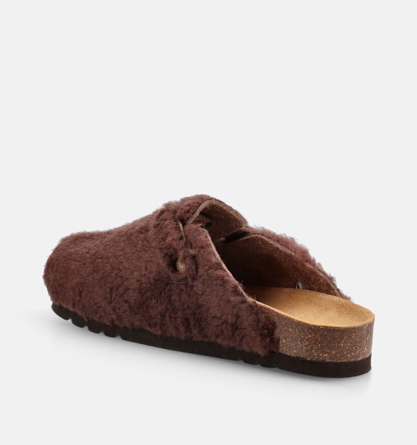 Scholl Camille Donkerbruine Slippers voor dames (381004)