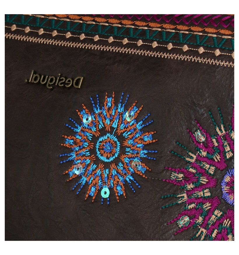 Desigual Sac porté croisé en Brun en simili cuir (279943)