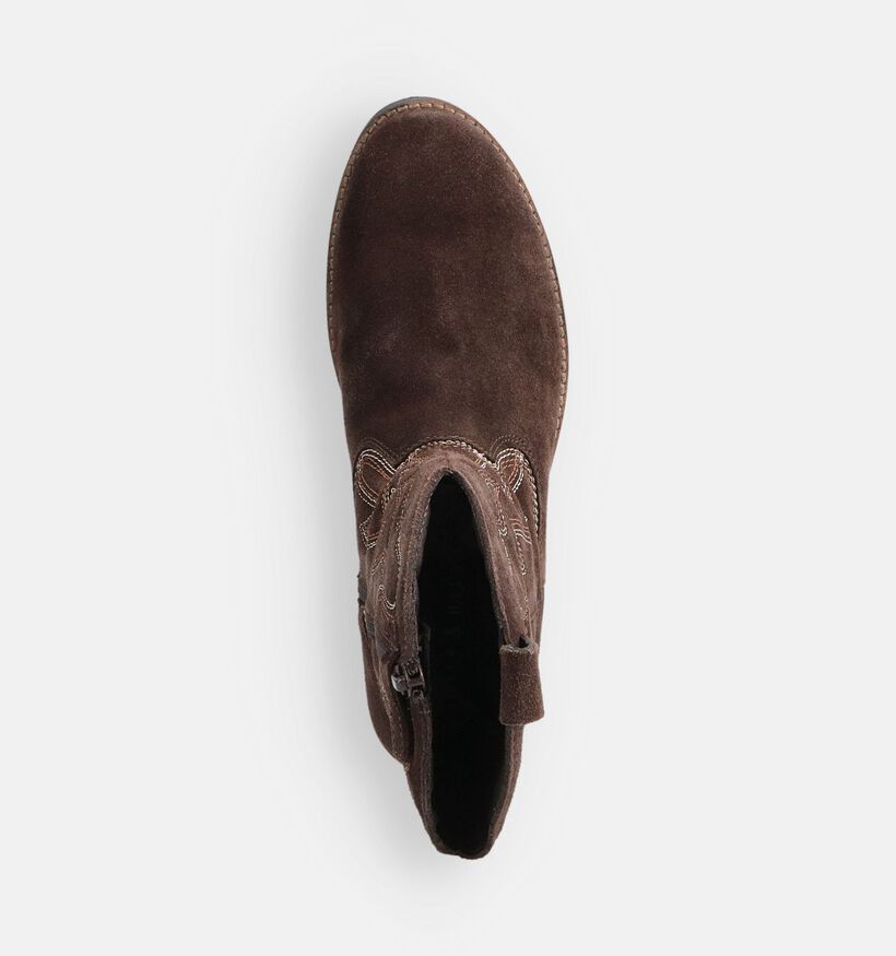 Milo & Mila Santiags en Marron pour filles (363422)