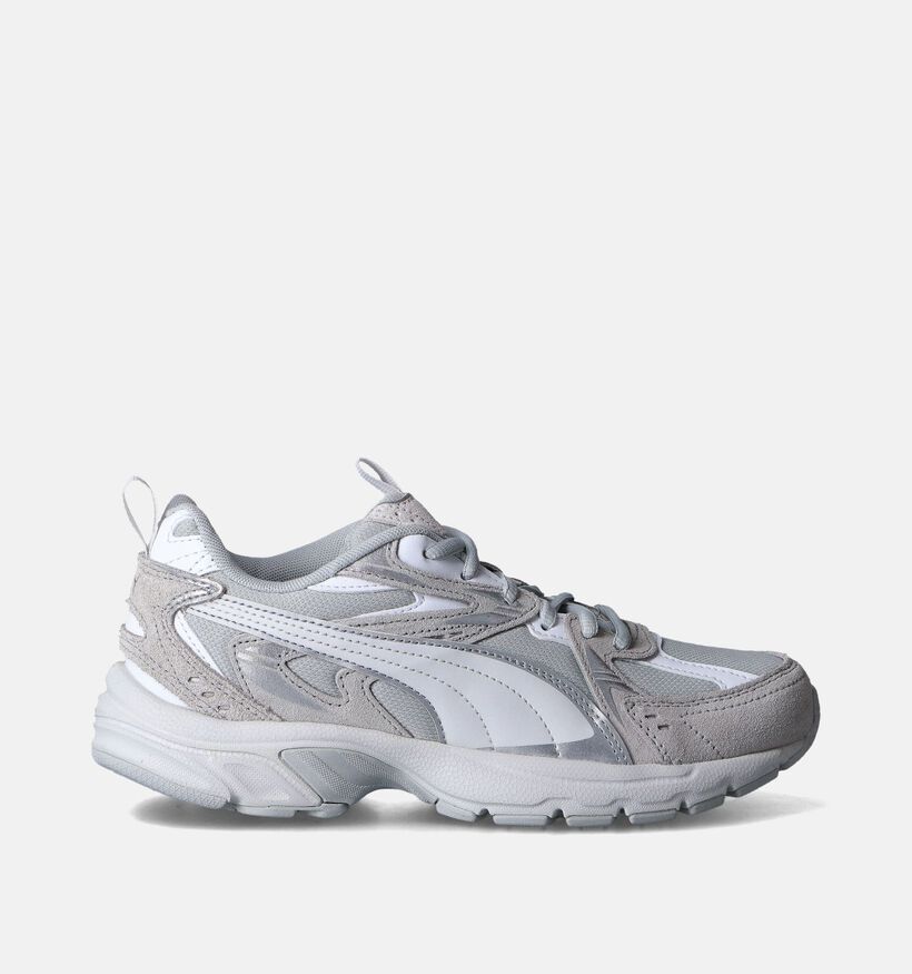 Puma Milenio Tech Suede Baskets en Blanc pour femmes (350445) - pour semelles orthopédiques