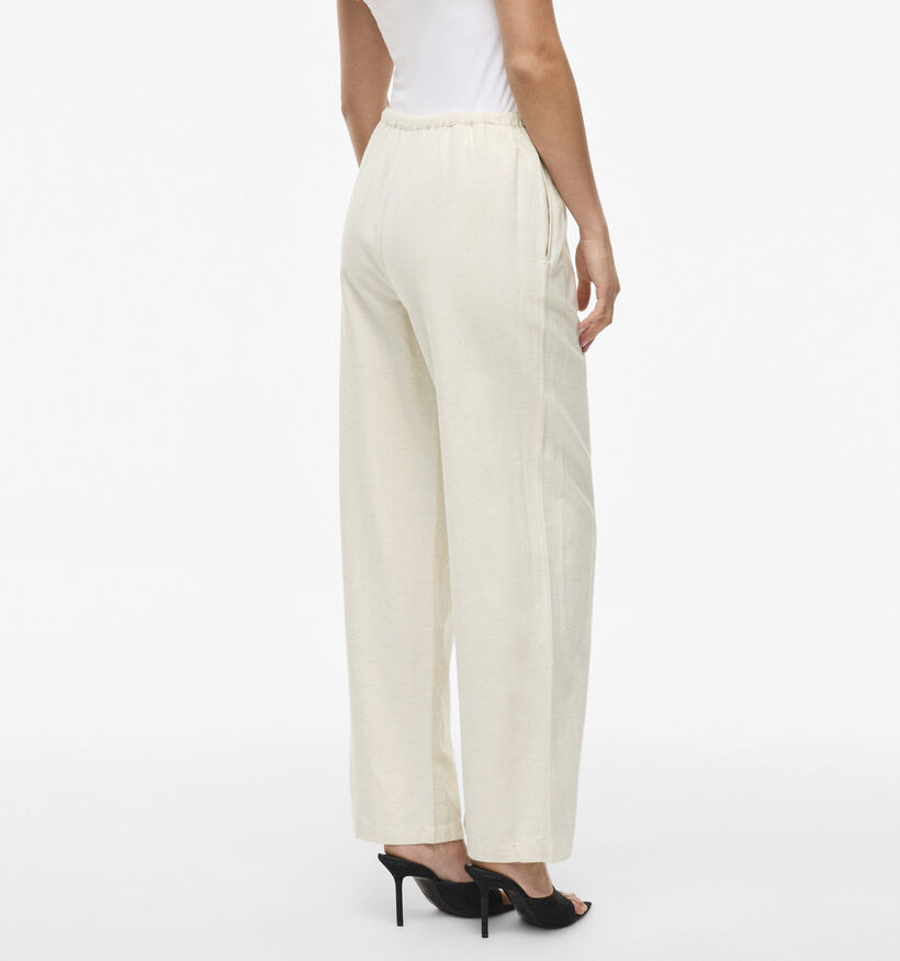 Vila Prisilla Pantalon classiques en Beige pour femmes (368062)
