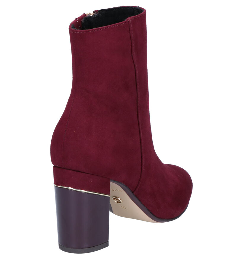 Tamaris Korte Laarzen Bordeaux in nubuck (257124)