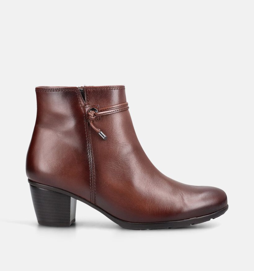 Gabor Best Fitting Bottines &agrave; talons en Cognac pour femmes (380070)