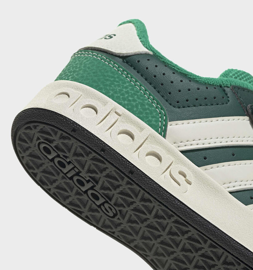 adidas Breakbase Donkergroene Sneakers voor jongens (380578) - geschikt voor steunzolen