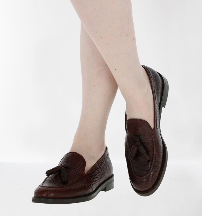JHay Bruine Loafers in leer (281954)