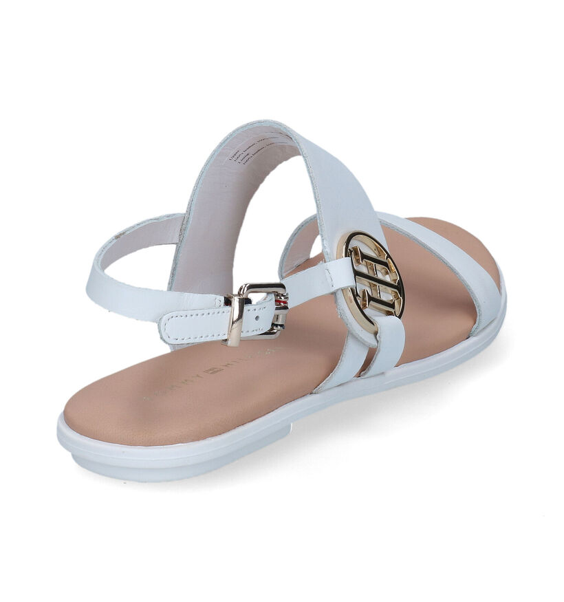 Tommy Hilfiger Round Flat Sandales en Noir pour femmes (303980)