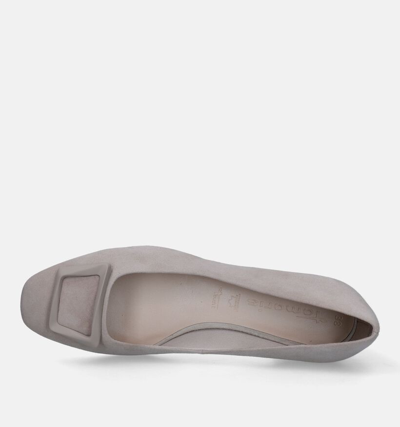 Tamaris Escarpins aves talon carré en Taupe pour femmes (328264)