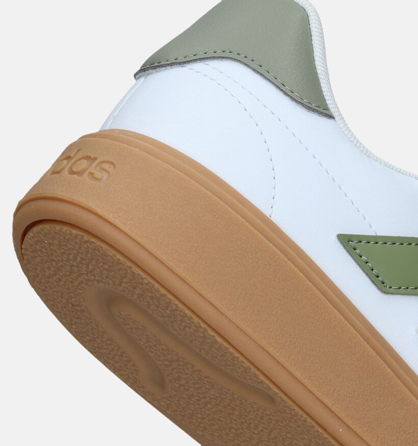 adidas Courtblock Baskets en Blanc pour hommes, garçons (343243)