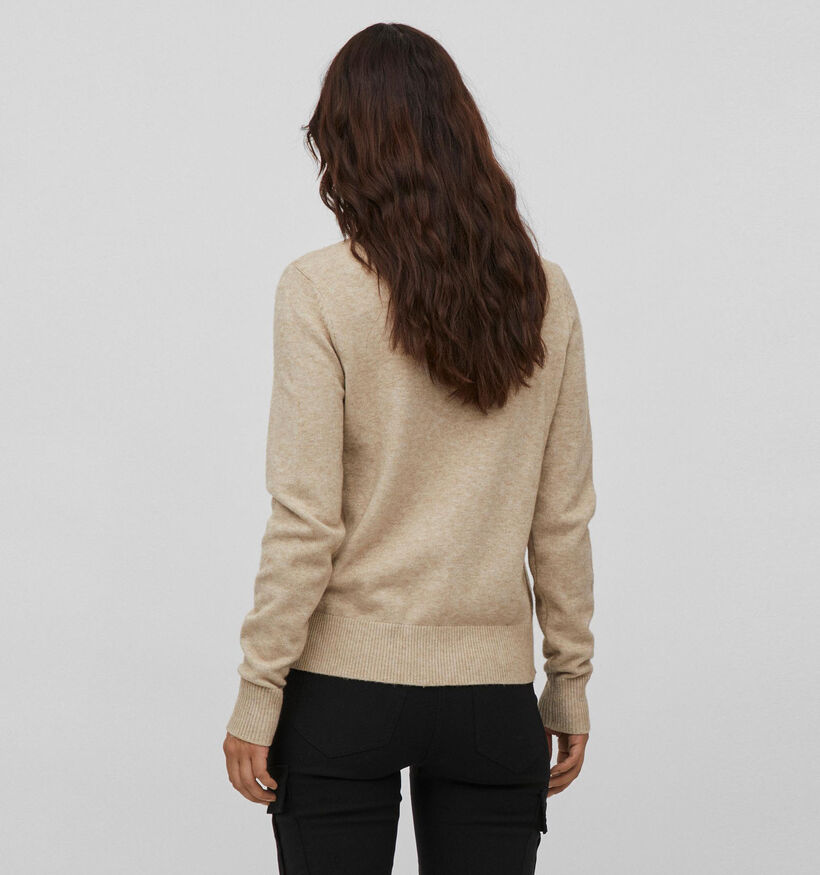 Vila Ril Crewneck Beige Trui (317847)