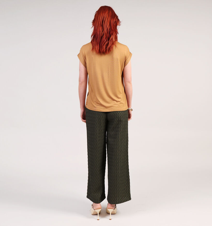 Vila Ellette Satin Bruine T-shirt voor dames (361343)