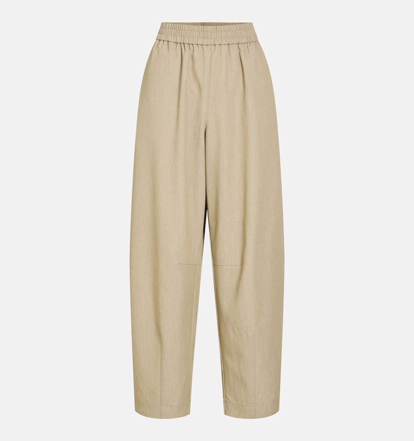 Vila Eponine Beige Barrel Geklede Broek voor dames (383836)