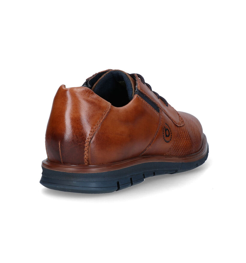 Bugatti Simone Chaussures à lacets en Cognac pour hommes (327867) - pour semelles orthopédiques
