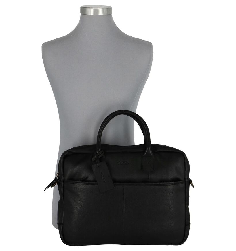 Via Borgo Sacs d'ordinateur portable en Noir en cuir (235336)