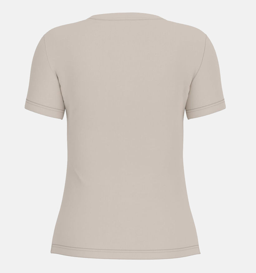 Guess Zwarte T-shirt Guess Donkerbeige T-shirt voor dames (364383)