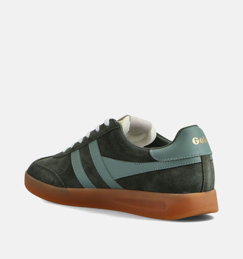 Gola Cyclone Baskets basses en Vert pour hommes (360744) - pour semelles orthopédiques