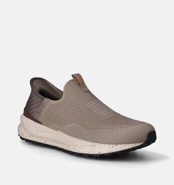 Skechers Memory Foam Baskets Noir/Taupe