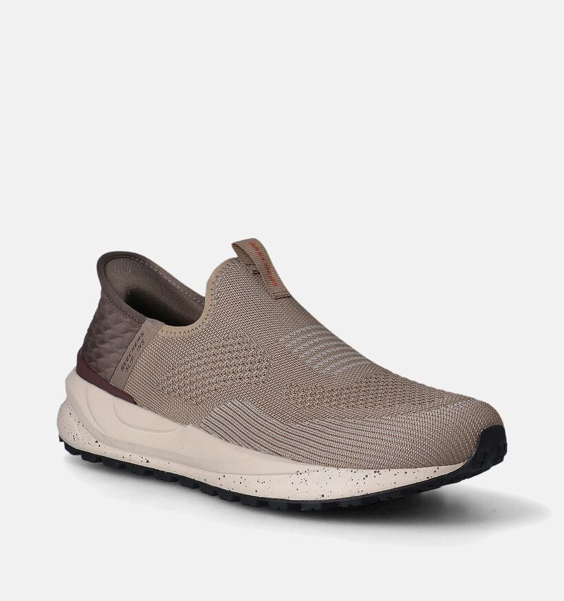 Skechers Bogin Arlett Taupe Slip-ins voor heren (351875) - geschikt voor steunzolen