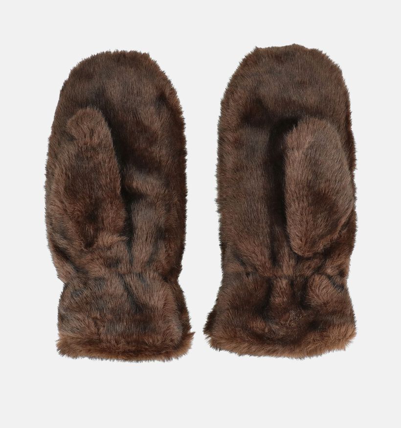 Via Limone Fluffy Bruine Wanten voor dames (382736)