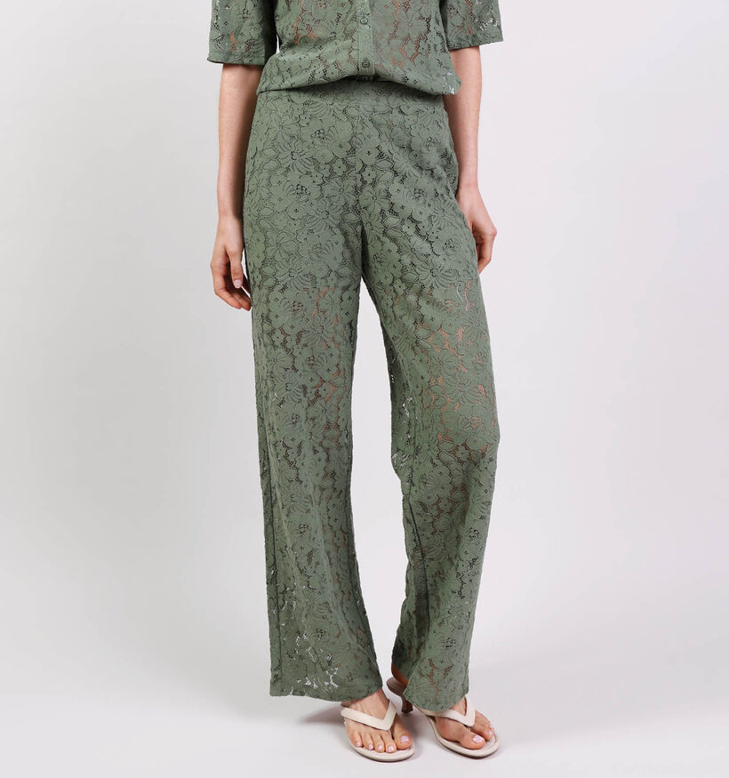 Vero Moda Honey Lace Groene Broek voor dames (374969)