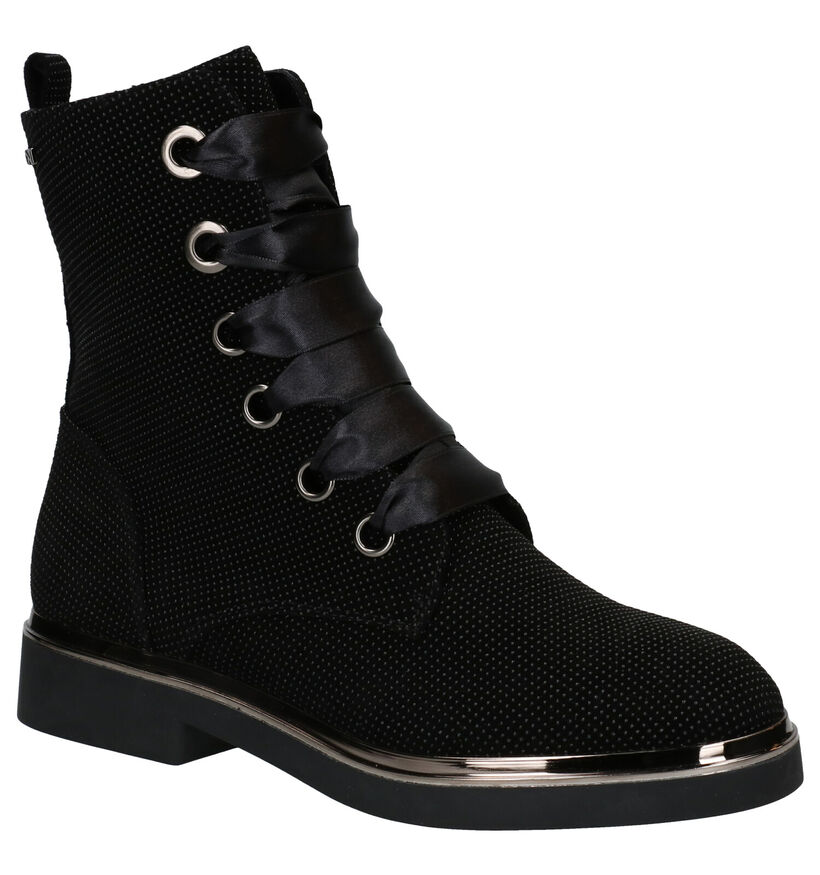 Nathan-Baume Zwarte Bottines in daim (283266)