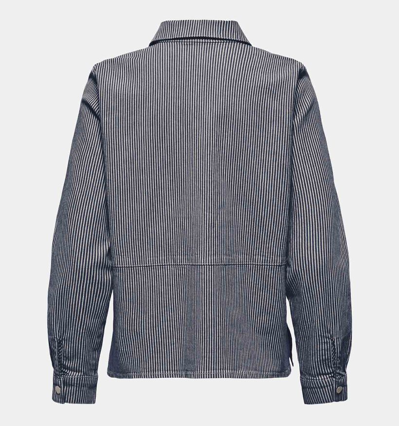 JDY Nikita Shacket Veste en Bleu fonc&eacute; pour femmes (370043)