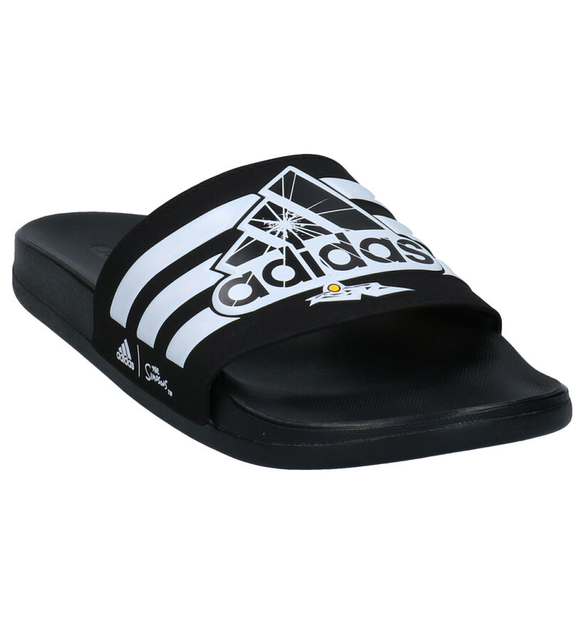 adidas Adilette Comfort Zwarte Slippers in kunststof (293429)