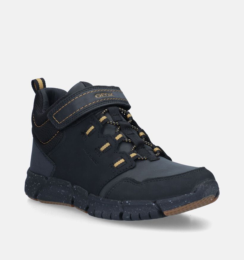 Geox Flexyper Zwarte Hoge schoenen voor jongens (344566) - geschikt voor steunzolen
