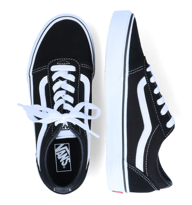 Vans Ward Baskets de skate en Noir pour filles, garçons (327930)