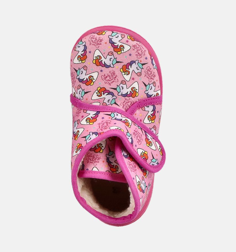 Milo & Mila Unicorn Fuchsia Gesloten Pantoffels voor meisjes (381126) - geschikt voor steunzolen