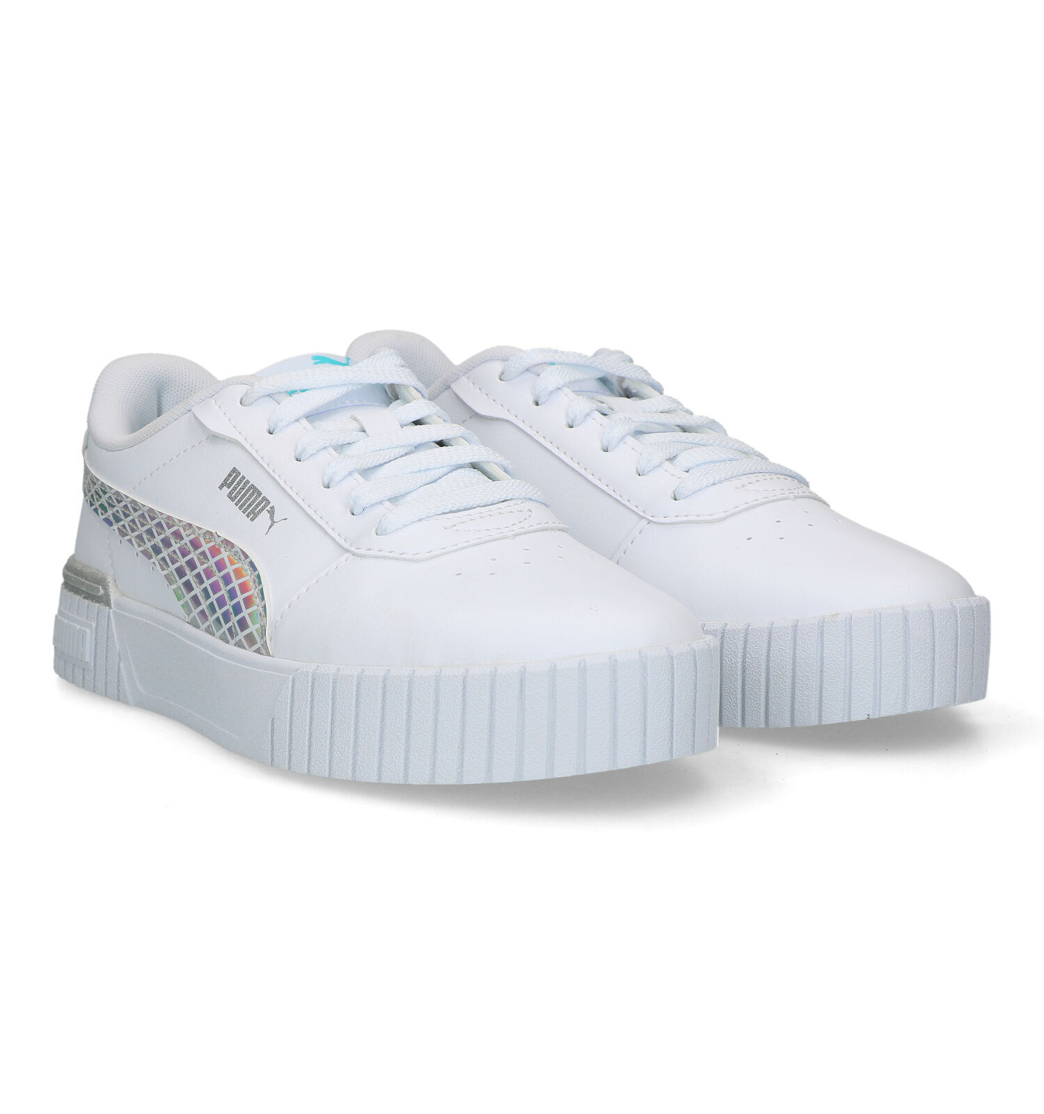 Puma Carina 2.0 Mermaid Witte Sneakers Meisjes Sneakers Online op TORFS .BE