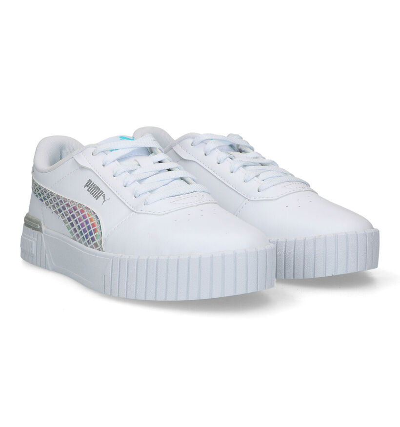 Puma Carina 2.0 Mermaid Witte Sneakers voor meisjes (318767) - geschikt voor steunzolen