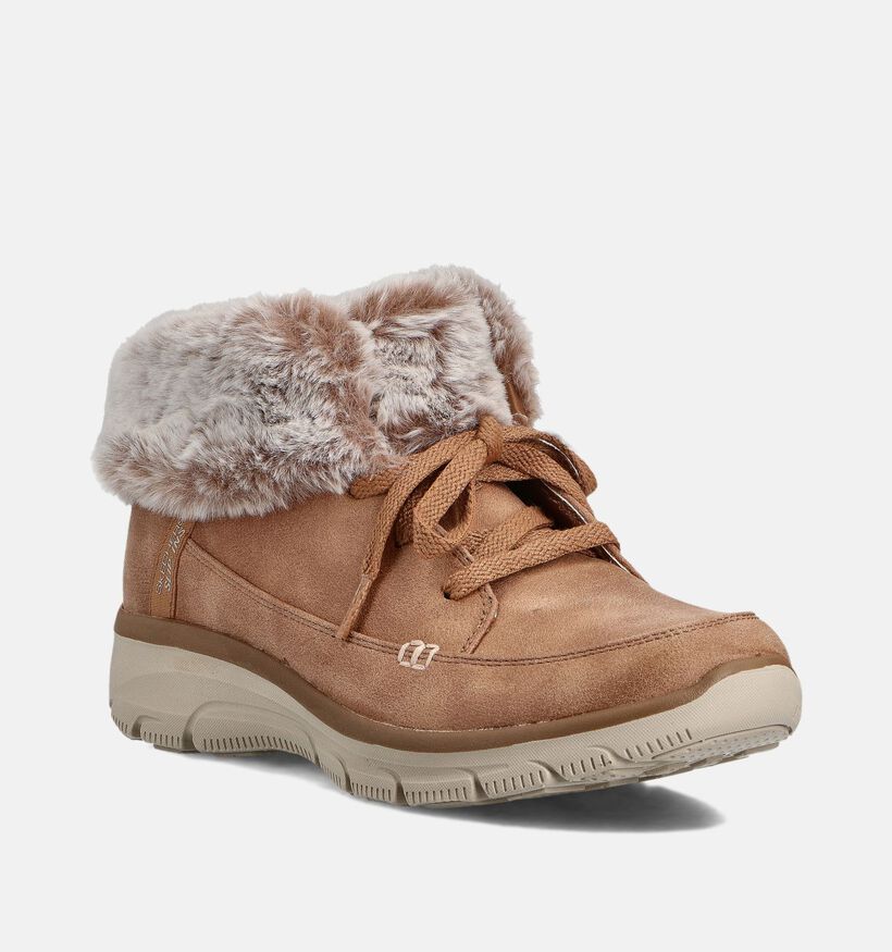 Skechers Easy Going Chilly Standards Boots à lacets en Cognac pour femmes (362127) - pour semelles orthopédiques