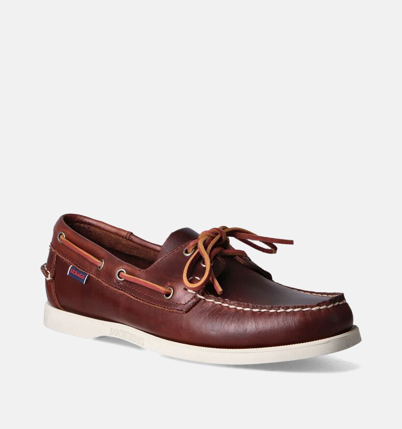 Sebago Portland Waxed Chaussures bateau en Marron pour hommes (353736)