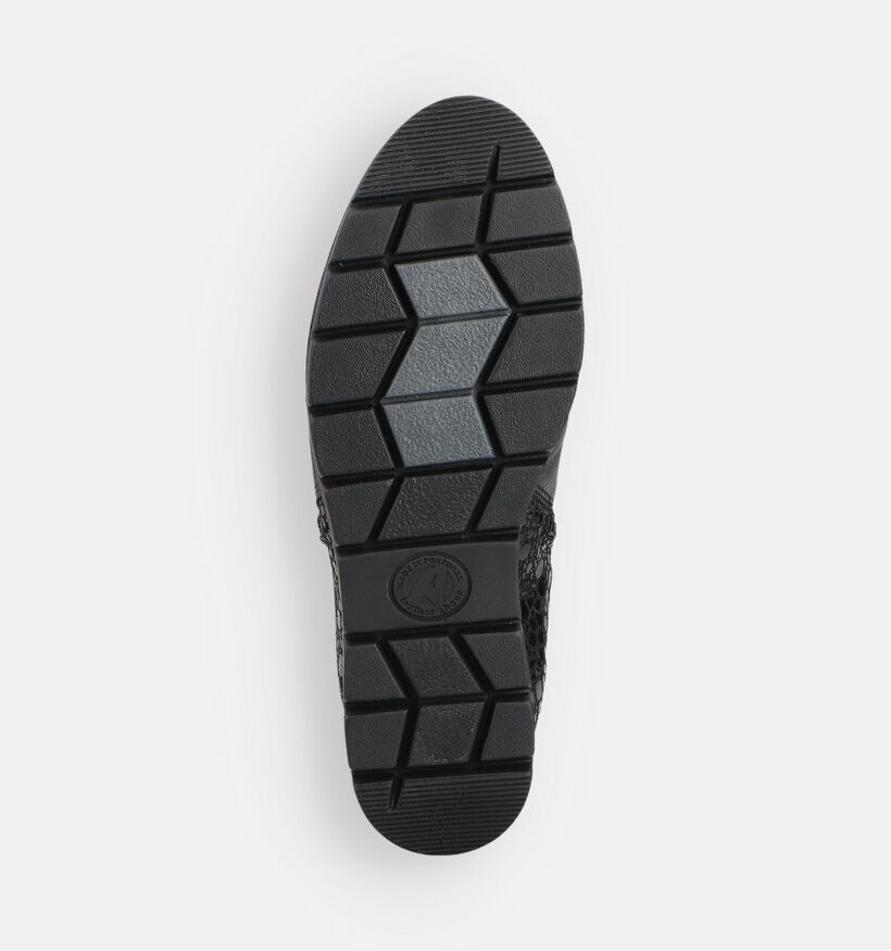 Solemade Zoe Bottines plates en Noir pour femmes (380022) - pour semelles orthop&eacute;diques