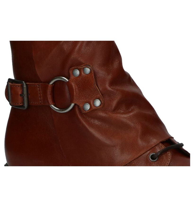 Stoere Cognac Boots Brako Anatomics in leer (232697)