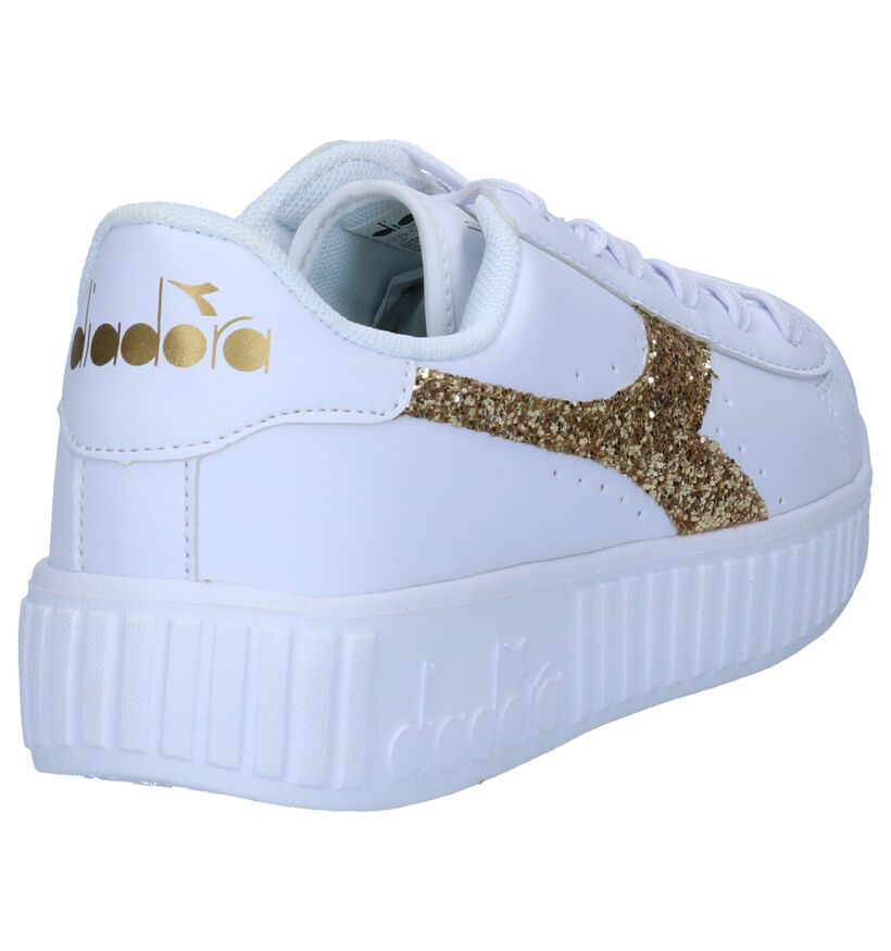 Diadora Game Step GS Baskets en Blanc pour filles (302943)